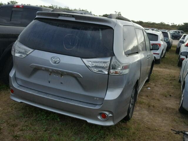 5TDXK3DC0BS051691 - 2011 TOYOTA SIENNA GRAY photo 4