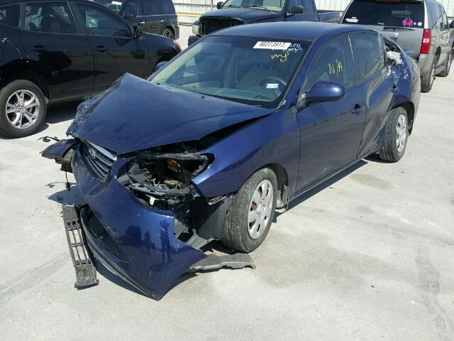 KMHDU46D98U287670 - 2008 HYUNDAI ELANTRA GL BLUE photo 2