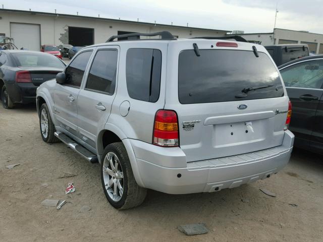 1FMCU59H07KB82123 - 2007 FORD ESCAPE SILVER photo 3