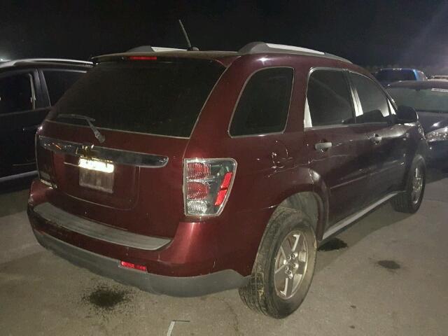 2CNDL13F076052563 - 2007 CHEVROLET EQUINOX LS BURGUNDY photo 4