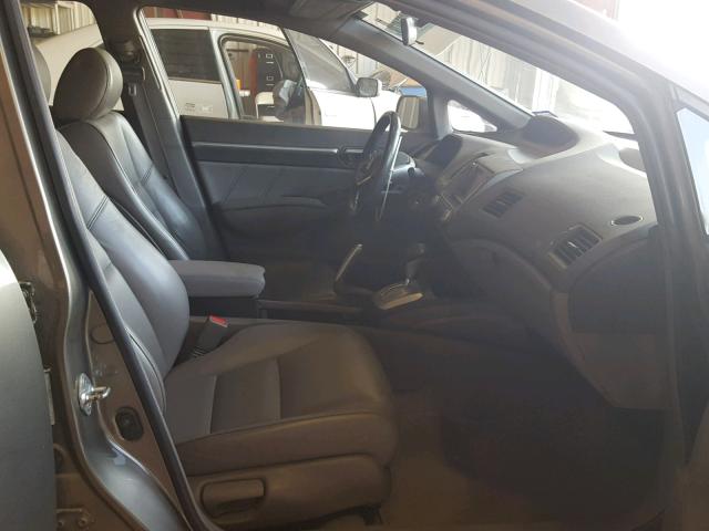 1HGFA16948L098030 - 2008 HONDA CIVIC EXL SILVER photo 5