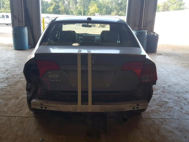 1HGFA16948L098030 - 2008 HONDA CIVIC EXL SILVER photo 9