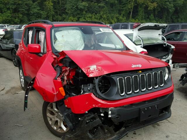 ZACCJBBB8HPF49276 - 2017 JEEP RENEGADE L RED photo 1