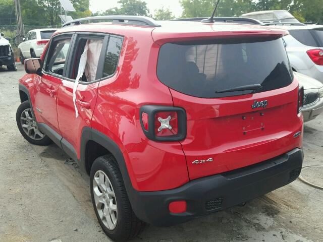 ZACCJBBB8HPF49276 - 2017 JEEP RENEGADE L RED photo 3