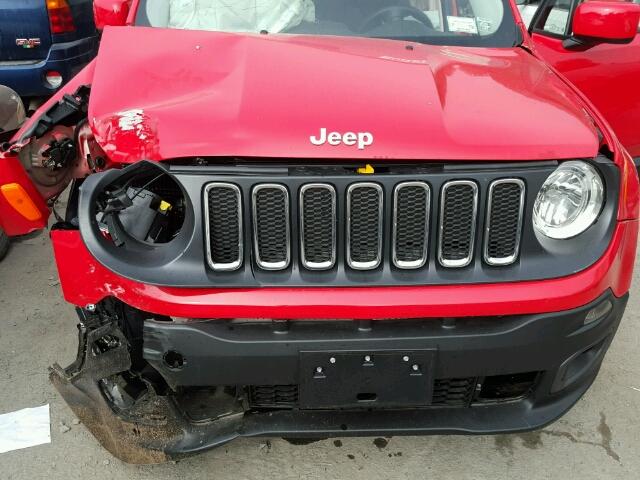 ZACCJBBB8HPF49276 - 2017 JEEP RENEGADE L RED photo 7