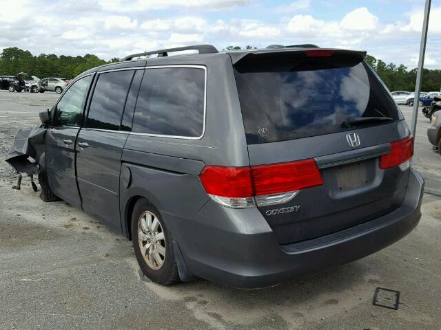 5FNRL38778B064731 - 2008 HONDA ODYSSEY EX GRAY photo 3