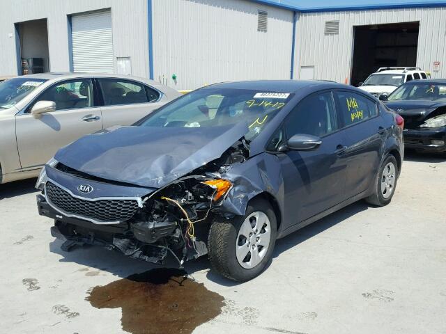 KNAFX4A68G5550850 - 2016 KIA FORTE LX GRAY photo 2