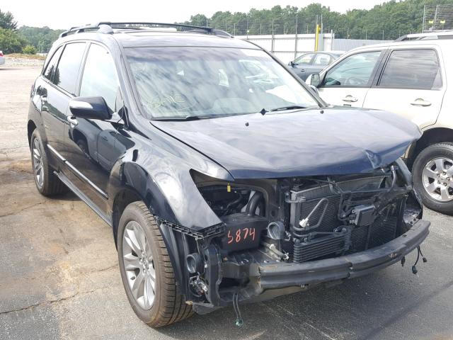 2HNYD2H63DH511399 - 2013 ACURA MDX ADVANC შავი ფოტო 1