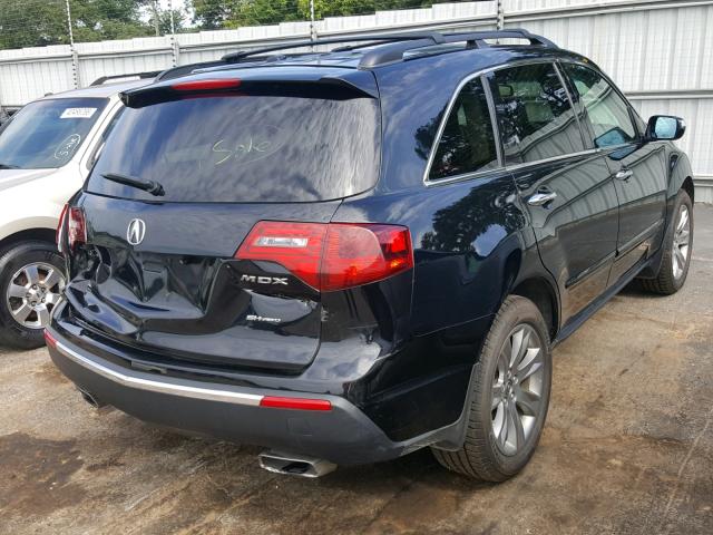 2HNYD2H63DH511399 - 2013 ACURA MDX ADVANC BLACK photo 4