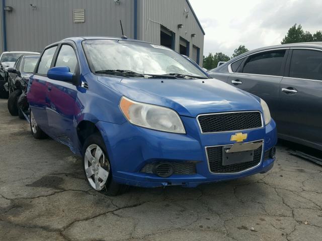 KL1TD66E69B628421 - 2009 CHEVROLET AVEO LS BLUE photo 1