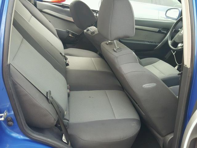 KL1TD66E69B628421 - 2009 CHEVROLET AVEO LS BLUE photo 6