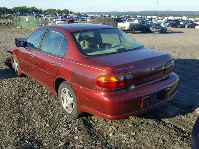 1G1NE52J92M710643 - 2002 CHEVROLET MALIBU LS BURGUNDY photo 3