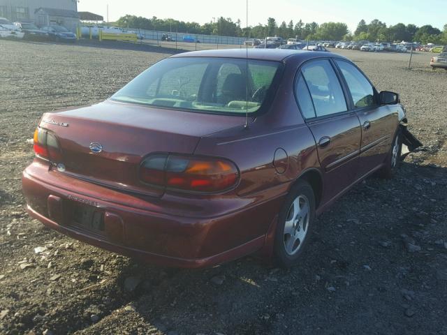 1G1NE52J92M710643 - 2002 CHEVROLET MALIBU LS BURGUNDY photo 4