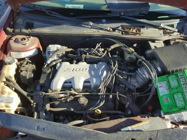 1G1NE52J92M710643 - 2002 CHEVROLET MALIBU LS BURGUNDY photo 7