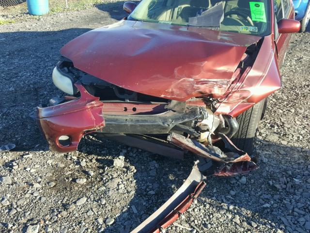 1G1NE52J92M710643 - 2002 CHEVROLET MALIBU LS BURGUNDY photo 9