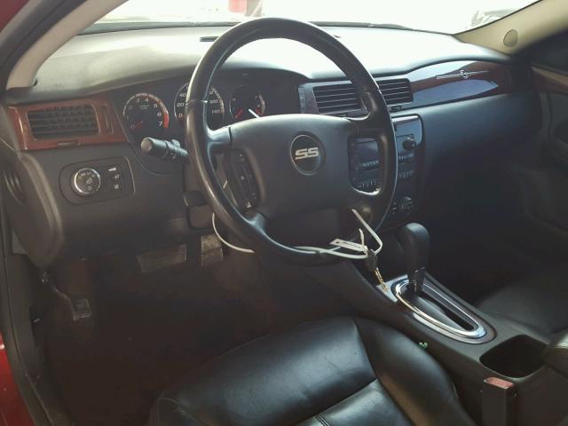 2G1WD58C079234867 - 2007 CHEVROLET IMPALA SUP 红色 照片 9