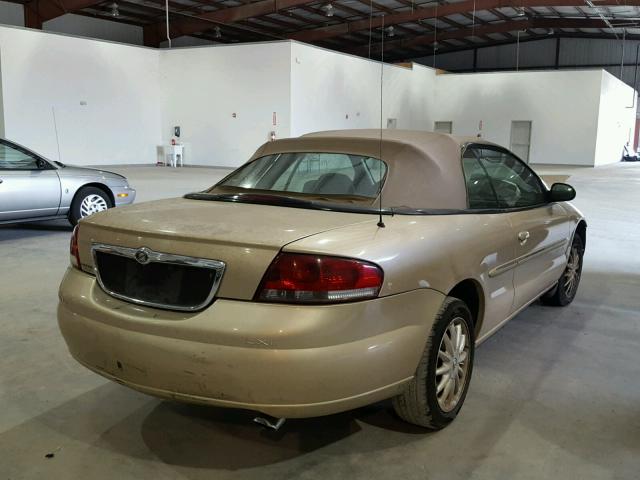 1C3EL55U51N676636 - 2001 CHRYSLER SEBRING LX GOLD photo 4