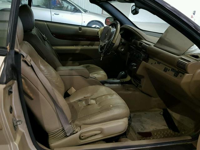 1C3EL55U51N676636 - 2001 CHRYSLER SEBRING LX GOLD photo 5