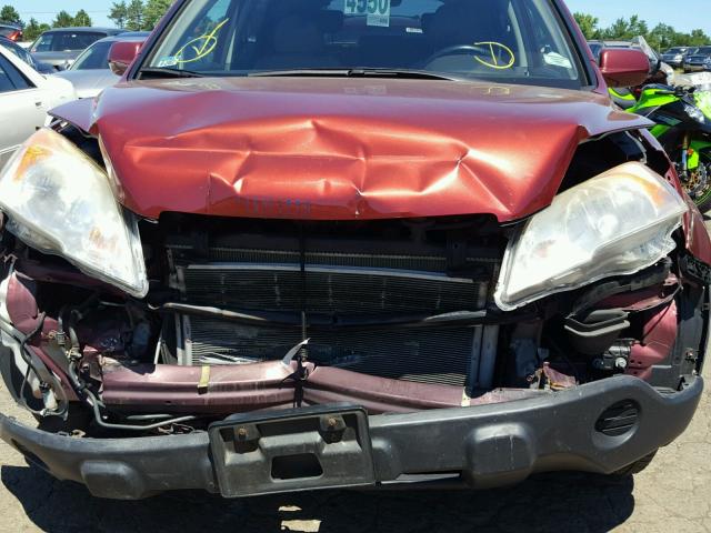 JHLRE48767C080238 - 2007 HONDA CR-V EXL RED photo 9