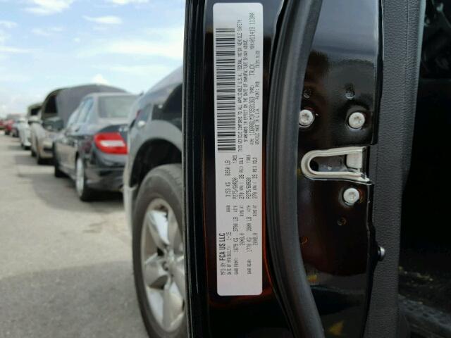 1C6RR6LM3FS591363 - 2015 RAM 1500 SLT შავი ფოტო 10