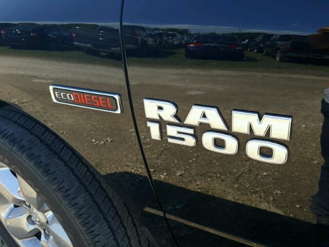 1C6RR6LM3FS591363 - 2015 RAM 1500 SLT შავი ფოტო 9