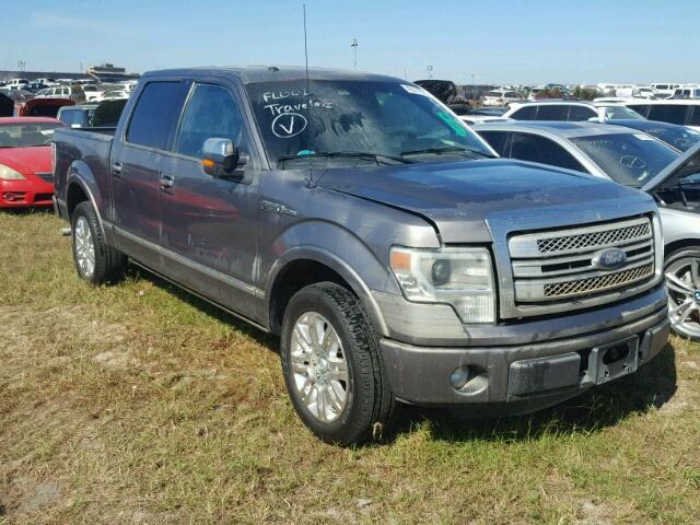 1FTFW1CF0DFC79497 - 2013 FORD F150 GRAY photo 1