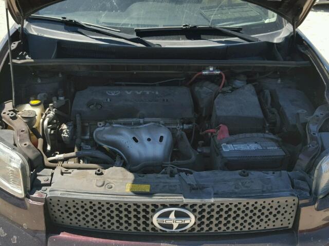 JTLZE4FE1A1106802 - 2010 TOYOTA SCION XB Granate foto 7