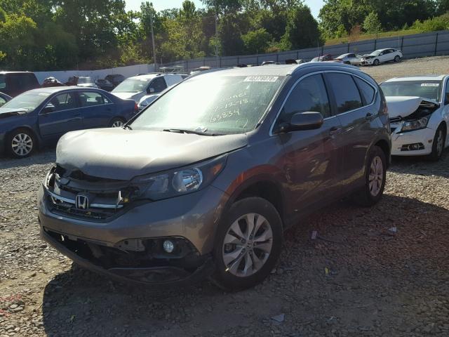 5J6RM4H73DL077044 - 2013 HONDA CR-V EXL TAN photo 2