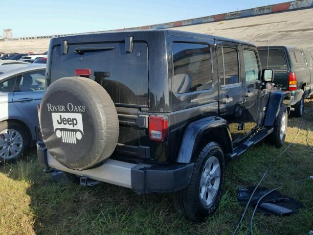 1C4HJWEG2DL693067 - 2013 JEEP WRANGLER U BLACK photo 4