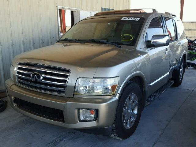 5N3AA08A44N809060 - 2004 INFINITI QX56 GOLD photo 2