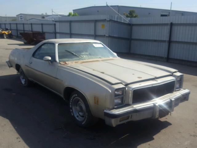 1D80L7Z427056 - 1977 CHEVROLET EL CAMINO TAN photo 1