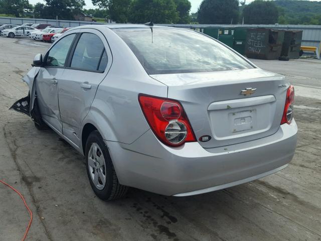 1G1JA5SH1D4136047 - 2013 CHEVROLET SONIC LS 银色 照片 3