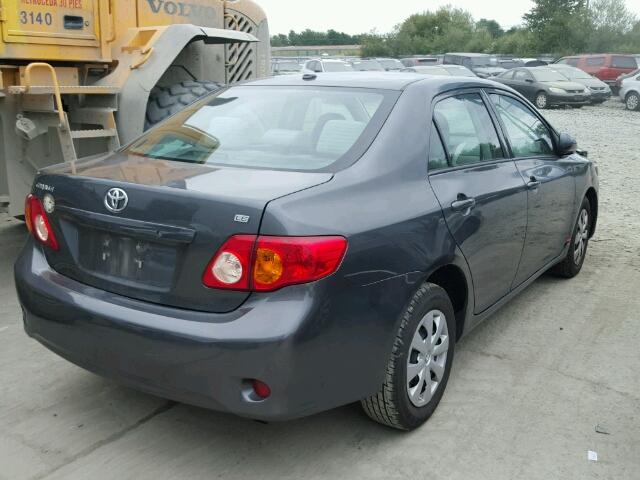 2T1BU4EE3AC490305 - 2010 TOYOTA COROLLA BA GRAY photo 4