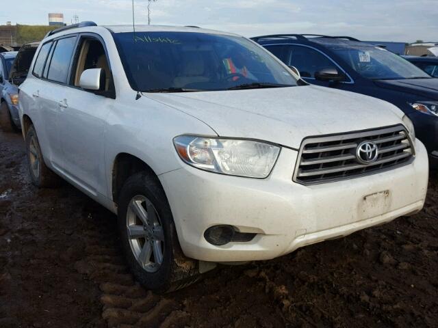 5TDZK3EHXAS021969 - 2010 TOYOTA HIGHLANDER WHITE photo 1