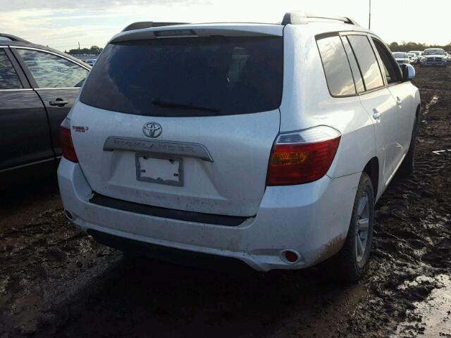 5TDZK3EHXAS021969 - 2010 TOYOTA HIGHLANDER WHITE photo 4