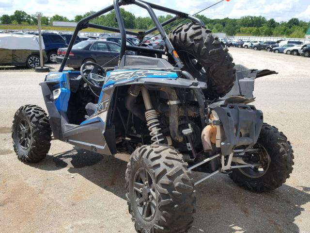 4XAVDE998GB338566 - 2016 POLARIS RZR XP 100 BLUE photo 3