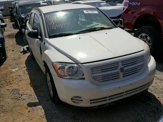 1B3HB28BX7D239817 - 2007 DODGE CALIBER WHITE photo 1