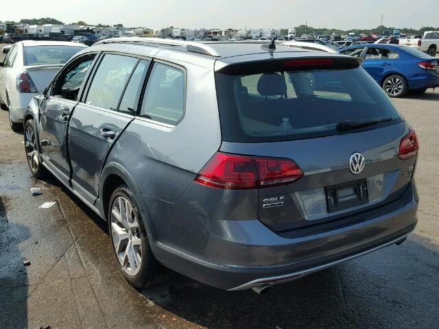 3VWH17AU9HM504997 - 2017 VOLKSWAGEN GOLF ALLTR GRAY photo 3