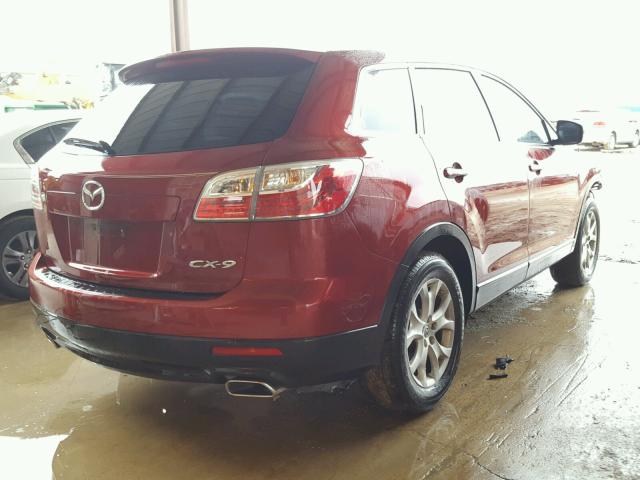 JM3TB2CA5C0347178 - 2012 MAZDA CX-9 RED photo 4