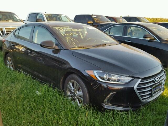 KMHD84LF5HU378820 - 2017 HYUNDAI ELANTRA SE BLACK photo 1