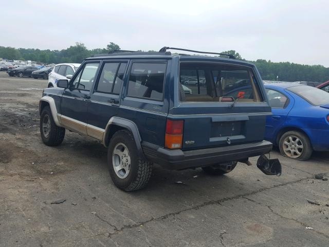 1J4FJ78S1SL631485 - 1995 JEEP CHEROKEE C GREEN photo 3