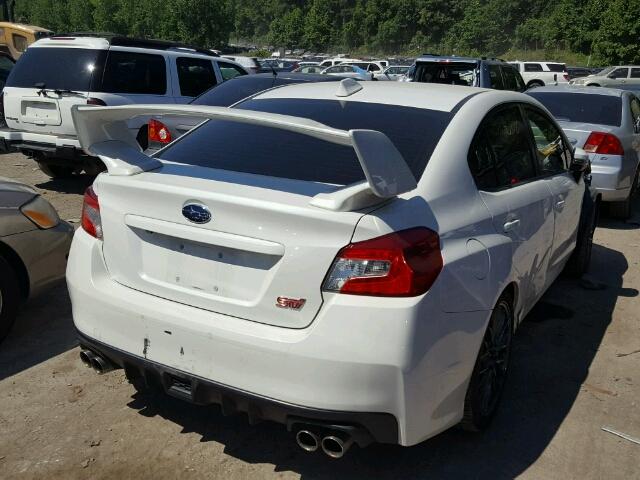 JF1VA2S61F9815852 - 2015 SUBARU WRX STI WHITE photo 4