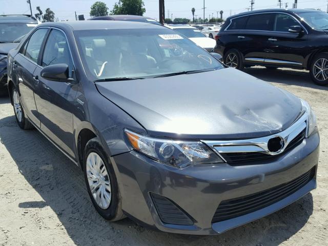 4T1BD1FK9EU110682 - 2014 TOYOTA CAMRY HYBR 灰色 照片 1