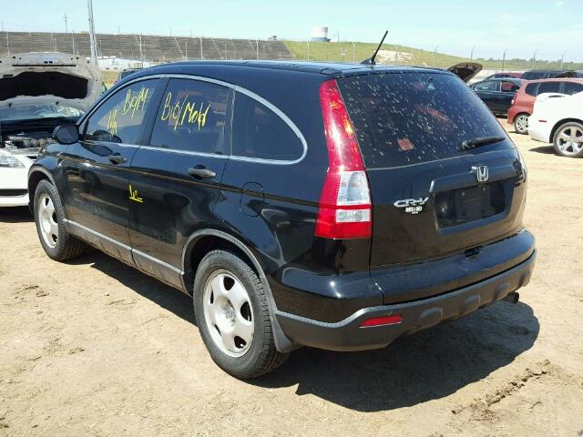 5J6RE38309L031733 - 2009 HONDA CR-V LX BLACK photo 3