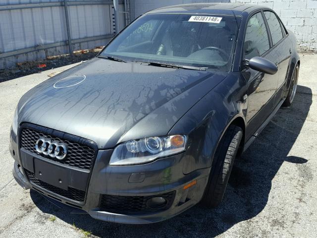 WUADU78E28N901807 - 2008 AUDI RS4 QUATTR GRAY photo 2