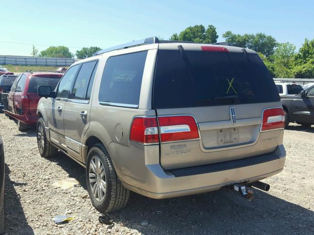 5LMFU27567LJ03999 - 2007 LINCOLN NAVIGATOR 金色 照片 3