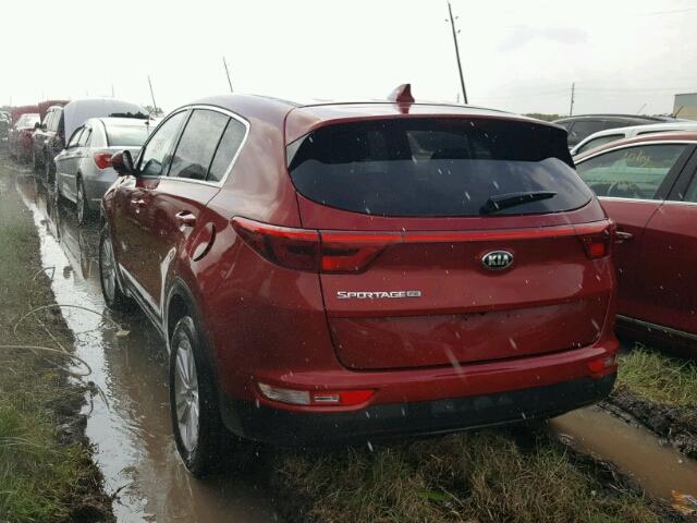 KNDPM3ACXH7060691 - 2017 KIA SPORTAGE RED photo 3