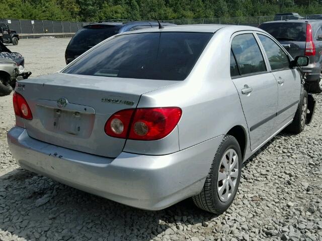 2T1BR30E38C914238 - 2008 TOYOTA COROLLA CE SILVER photo 4