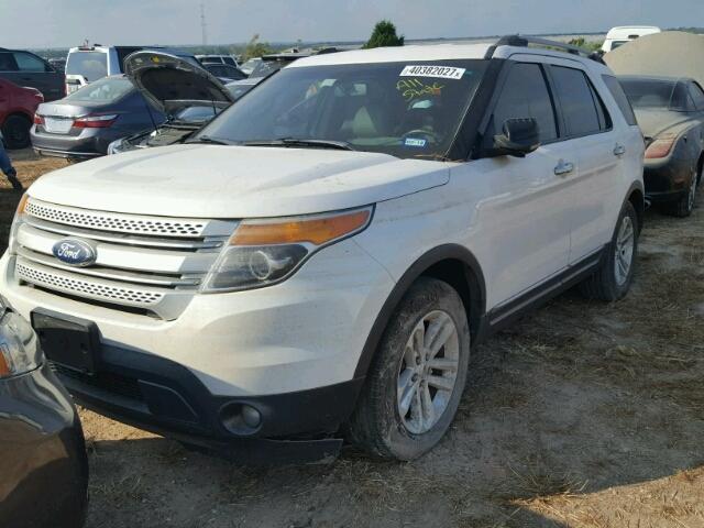 1FMHK7D80BGA15223 - 2011 FORD EXPLORER WHITE photo 2