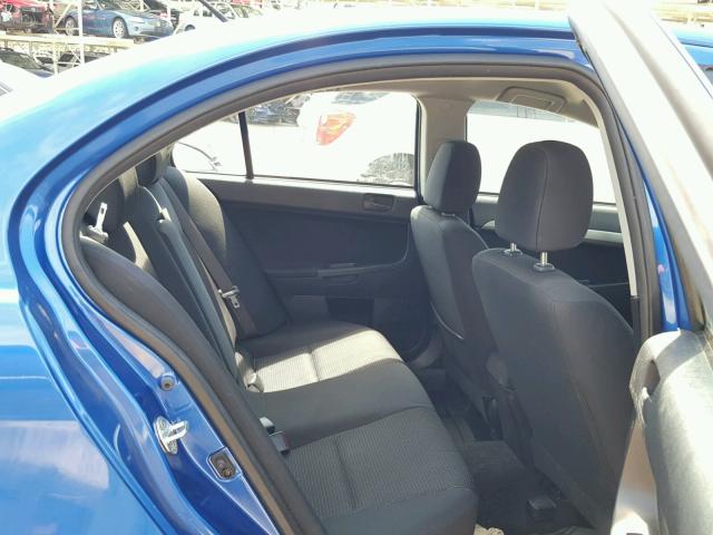 JA32U2FUXBU008684 - 2011 MITSUBISHI LANCER ES/ BLUE photo 6